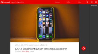 
                            6. iOS 12: Benachrichtigungen verwalten & gruppieren - Vodafone