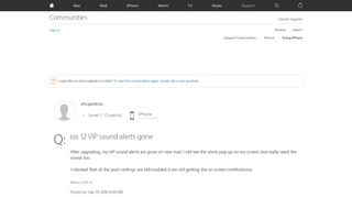 
                            9. ios 12 VIP sound alerts gone - Apple Community