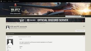 
                            12. IOS and PC accounts - Newcomers' Forum - World of Tanks Blitz ...