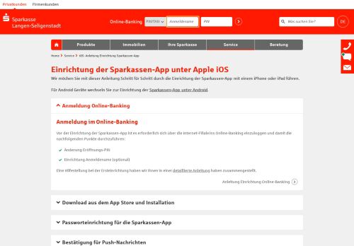 
                            12. iOS: Anleitung für die Einrichtung der Sparkassen-App | Sparkasse ...