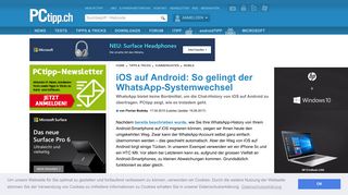 
                            10. iOS auf Android: So gelingt der WhatsApp-Systemwechsel - PCtipp.ch