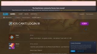 
                            6. IOS CAN'T LOGIN !!! - Hearthstone Forums - Blizzard Entertainment