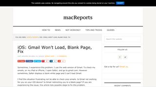 
                            4. iOS: Gmail Won't Load, Blank Page, Fix - macReports