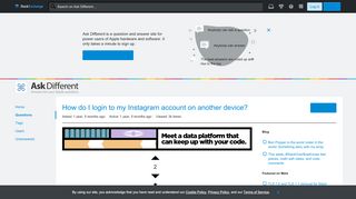 
                            6. ios - How do I login to my Instagram account on another device ...