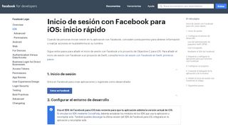 
                            3. iOS - Inicio de sesión con Facebook - Facebook for Developers