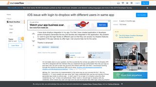 
                            9. iOS issue with login to dropbox with different users in same app ...