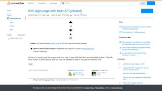 
                            13. IOS login page with flickr API - Stack Overflow