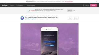 
                            4. iOS Login Screen Template for iPhone and iPad by iOS App ... - Dribbble