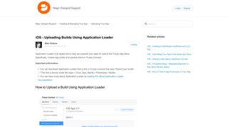 
                            5. iOS - Uploading Builds Using Application Loader – Mag+ Designd ...