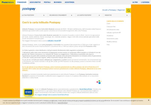 
                            6. IoStudio Postepay - Poste Italiane