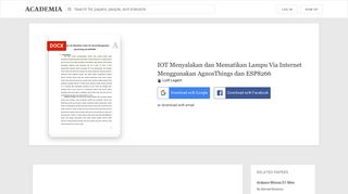 
                            8. IOT Menyalakan dan Mematikan Lampu Via Internet Menggunakan ...