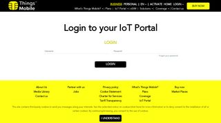 
                            6. IoT Portal - Login - Things Mobile
