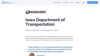 
                            7. Iowa D.O.T. Case Study | Prezi Customer Reviews | Prezi