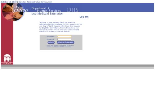 
                            12. Iowa Healthcare Portal - Log On