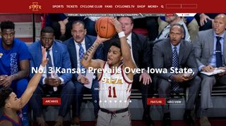 
                            10. Iowa State University Athletics - Official Athletics Website