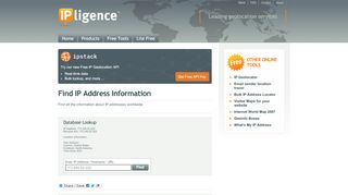 
                            4. IP Address Information - IPligence