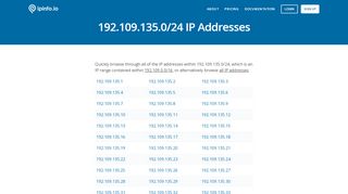 
                            3. IP Address Ranges - IPinfo IP Address Geolocation API