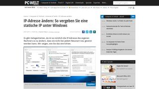 
                            7. IP-Adresse ändern: So vergeben Sie eine statische IP unter Windows ...