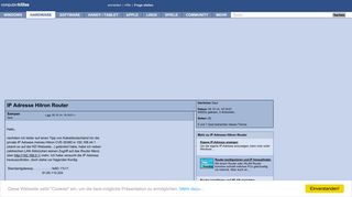 
                            12. IP Adresse Hitron Router (Sampao) - Computerhilfen.de