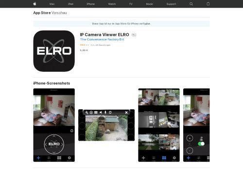 
                            10. IP Camera Viewer ELRO im App Store - iTunes - Apple