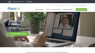 
                            8. IP Centrex – moderne TK-Lösung via Internet - Placetel