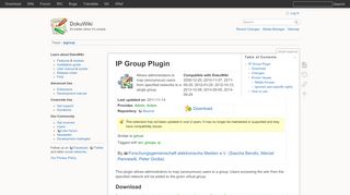 
                            1. IP Group Plugin - DokuWiki