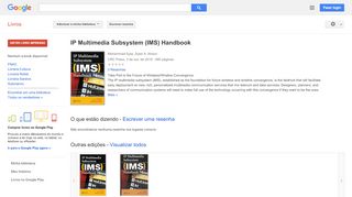 
                            8. IP Multimedia Subsystem (IMS) Handbook