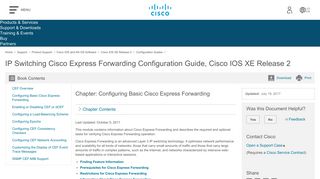 
                            11. IP Switching Cisco Express Forwarding Configuration ...