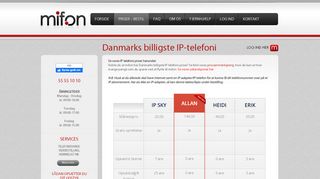 
                            5. IP telefoni priser - billigst hos mifon Mifon