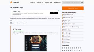 
                            3. Ip Torrents Login