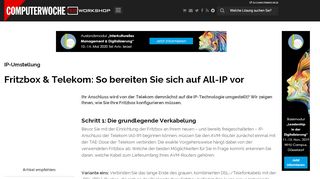 
                            13. IP-Umstellung: Fritzbox & Telekom: So bereiten Sie sich auf All-IP vor ...