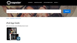 
                            2. iPad App Guide – Napster