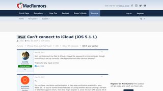 
                            2. iPad - Can't connect to iCloud (iOS 5.1.1) | MacRumors Forums