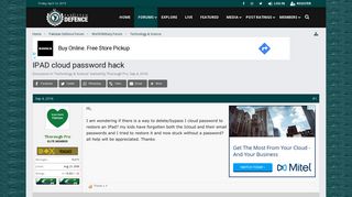 
                            9. IPAD cloud password hack - Pakistan Defence