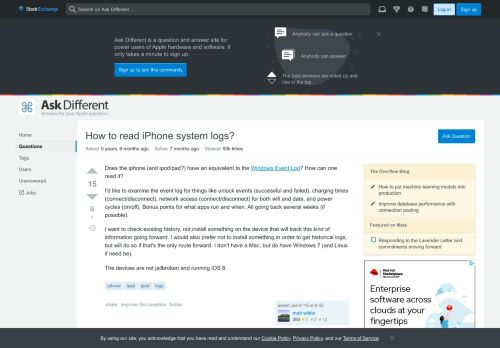 
                            6. ipad - How to read iPhone system logs? - Ask Different