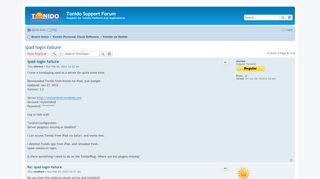 
                            6. ipad login failure - Tonido Support Forum
