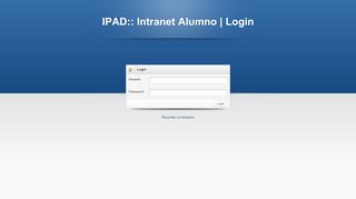 
                            13. IPAD Login:: Intranet Alumno