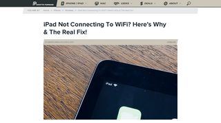 
                            11. iPad Not Connecting To WiFi? Here's Why & The Real Fix!