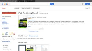 
                            8. iPad: The Missing Manual: The Missing Manual - Resultat for Google Books