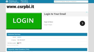 
                            10. IPAddress.com: Log in - www.csrpbi.it