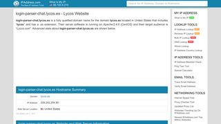 
                            10. IPAddress.com: Lycos.com - login-parser-chat.lycos.es