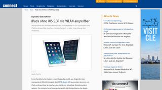 
                            10. iPads ohne iOS 9.3.1 via WLAN angreifbar - connect