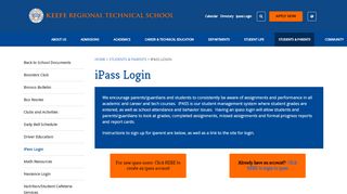 
                            10. iPass Login - Keefe Regional Technical School