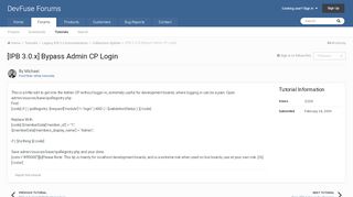 
                            7. [IPB 3.0.x] Bypass Admin CP Login - Collections System - DevFuse ...