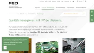 
                            5. IPC Schulungen | Fachverband Elektronik-Design (FED) e.V.