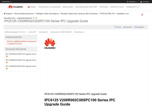 
                            7. IPC6125 V200R002C00SPC100 Series IPC Upgrade Guide - Huawei