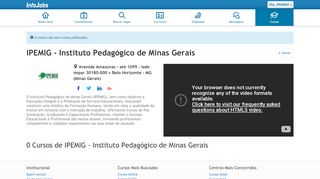 
                            7. IPEMIG - Instituto Pedagógico de Minas Gerais Cursos