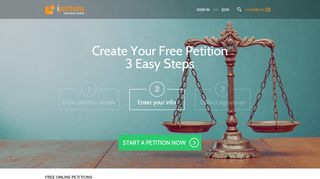 
                            4. iPetitions - Online petition - Free petitions