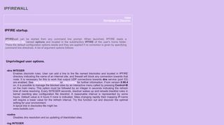 
                            6. IPFIRE - STARTING UP: COMMAND LINE OPTIONS