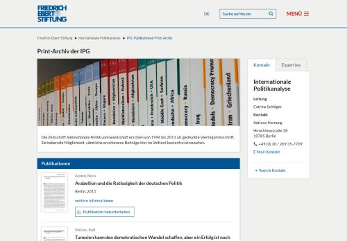 
                            6. IPG-Publikationen Print-Archiv - Friedrich-Ebert-Stiftung